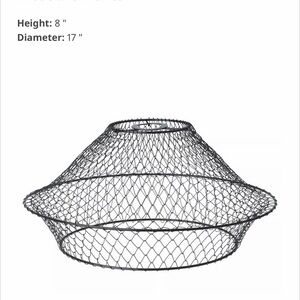 Black Wire Mesh Pendant Light Shade